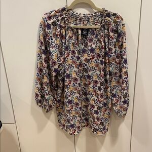 Bobeau Multicolor Floral Blouse